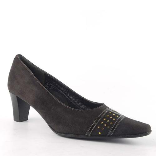 Pantofi din piele naturala intoarsa 6910R-004