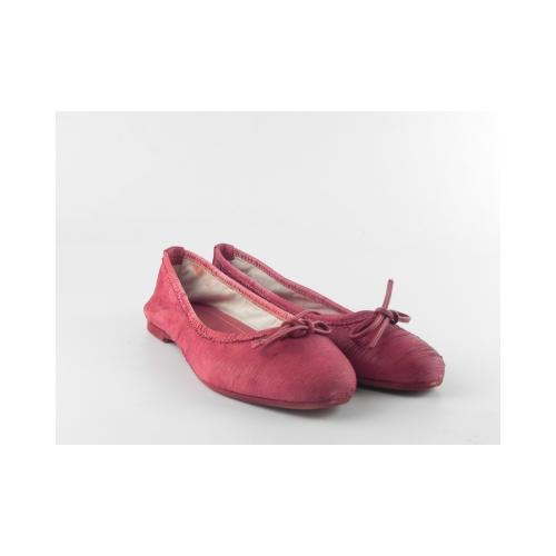 Balerini dama din piele E400 Rosso capra-intagliata