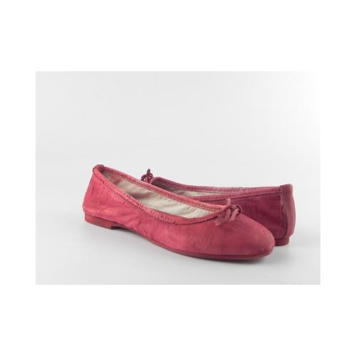Balerini dama din piele E400 Rosso capra-intagliata