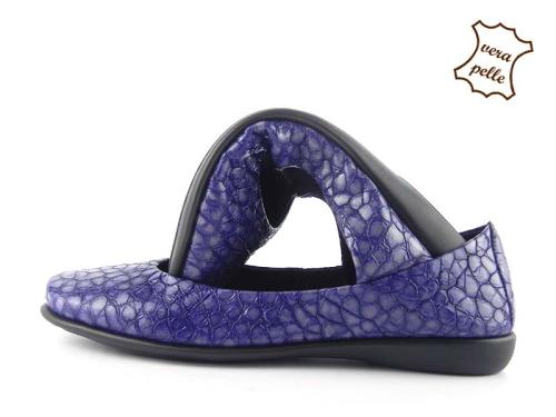 Balerini dama din piele naturala lacuita 9101-11 MELA 