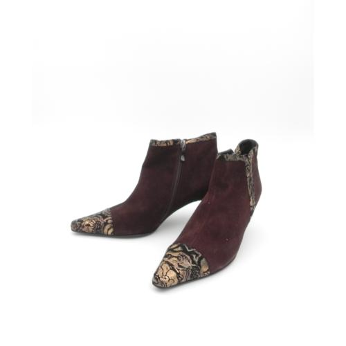 Botine dama din piele intoarsa Mireva maro