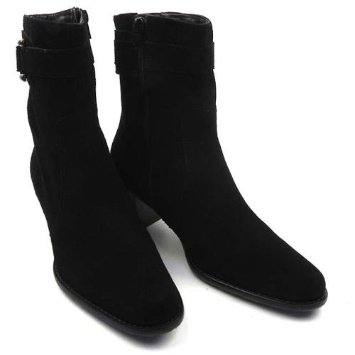 Botine dama din piele intoarsa naturala 8231-006