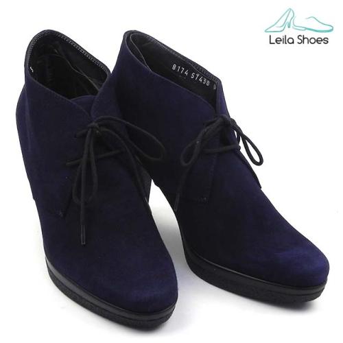 Botine dama din piele intoarsa naturala VV 345