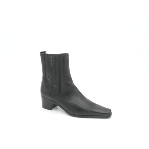 Botine dama din piele naturala Criss Negru