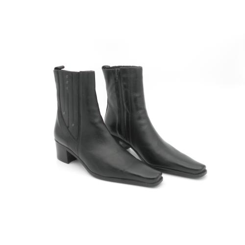 Botine dama din piele naturala Criss Negru