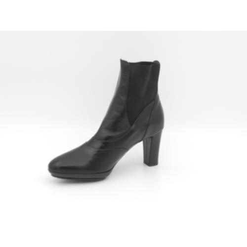 Botine dama din piele naturala Erika negru