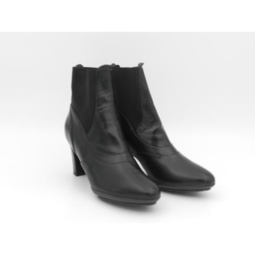 Botine dama din piele naturala Erika negru
