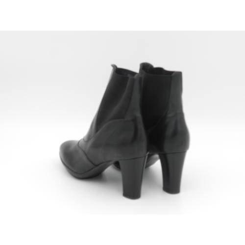Botine dama din piele naturala Erika negru