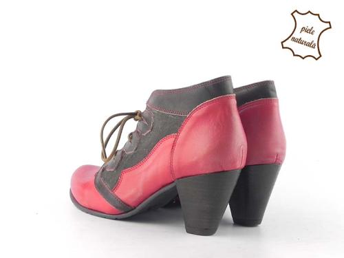 Botine dama din piele naturala Geyda PT 146 