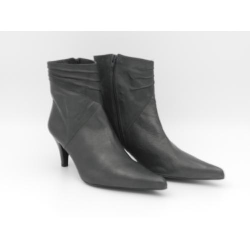 Botine dama din Piele naturala Gill gri