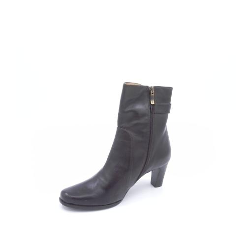 Botine dama din piele naturala Milaneri maro