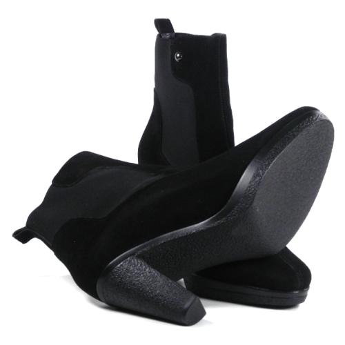 Botine dama din piele velur 8177-006