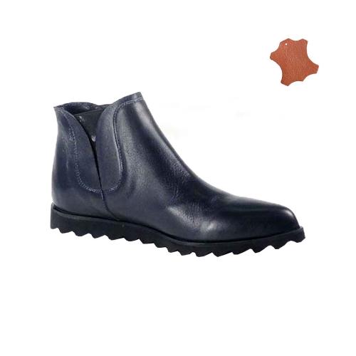 Botine dama bleumarin din piele naturala Eryn