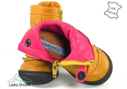 Cizme vintige galbene cu funda BAM 110 