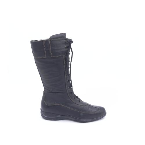 Cizme dama din piele naturala Annaida negru 8542-006