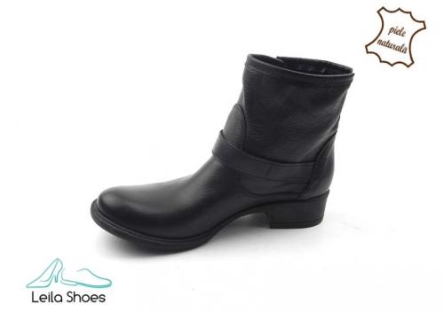 Ghete dama piele naturala negru CIT1-03