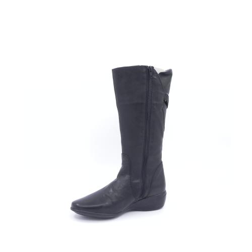 Cizme dama cu talpa ortopedica din piele naturala Karle negru