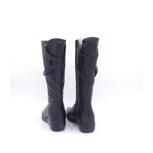 Cizme dama cu talpa ortopedica din piele naturala Karle negru