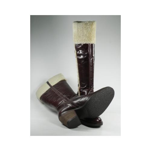 Cizme dama din piele naturala maro VALLEVERDE 8381-228