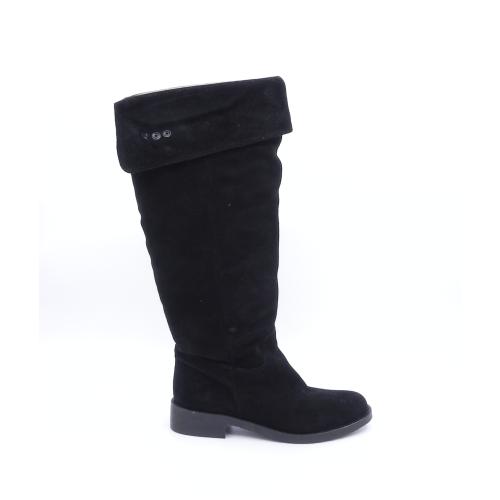 Cizme dama din piele intoarsa naturala Stary negru