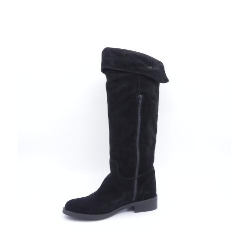 Cizme dama din piele intoarsa naturala Stary negru