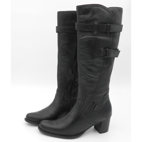 Cizme dama din piele naturala Aveline negru