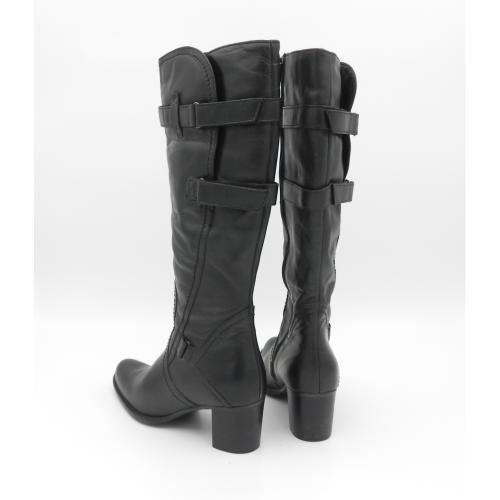 Cizme dama din piele naturala Aveline negru