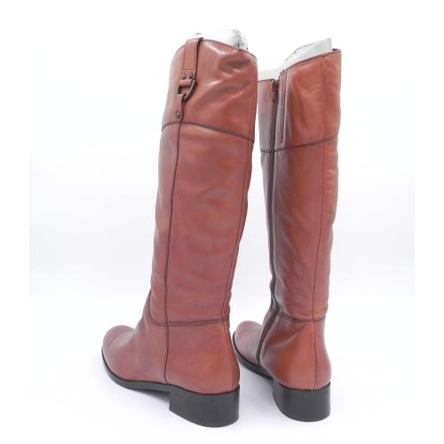 Cizme dama din piele naturala Gita maro