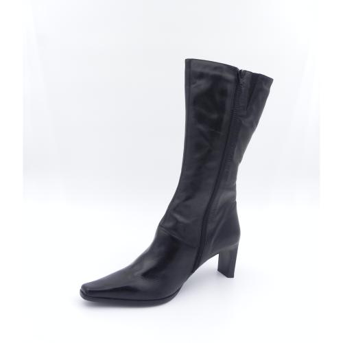 Cizme dama din piele naturala Mira negru