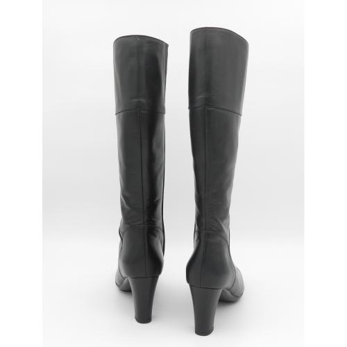 Cizme dama din piele naturala Velvet negru