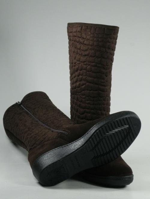 Cizme dama din piele velur cu Skalli 1739-004