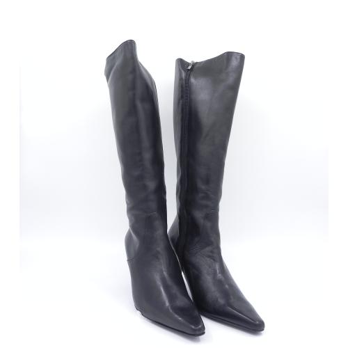 Cizme dama elegante din piele naturala Clara negru