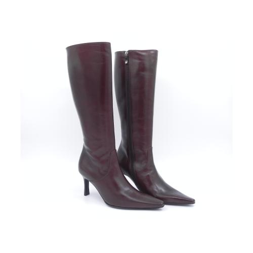 Cizme dama elegante maro din piele naturala Skye