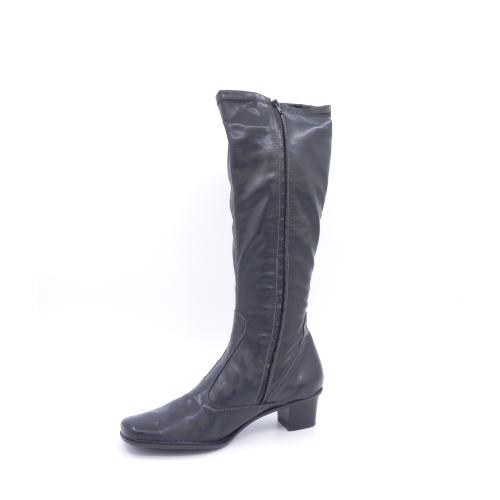 Cizme dama lungi din piele naturala Stilete negru