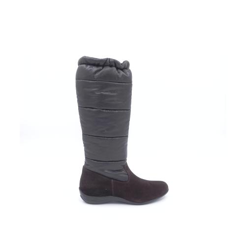 Cizme dama maro din piele intoarsa naturala si fas Wintera