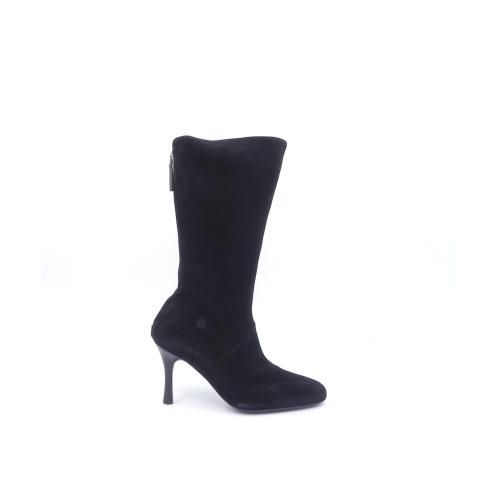 Cizme dama scurte din piele intoarsa naturala Mau negru