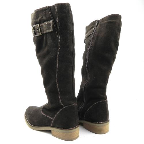 Cizme Dama maro din piele naturala intoarsa Valle Verde 8108-004