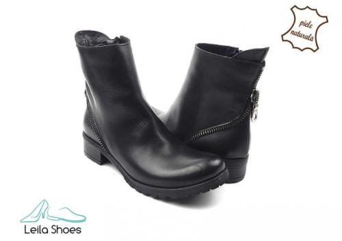 Ghete dama din piele naturala EB-B122NINE 