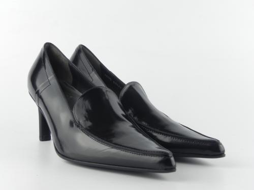 Pantofi din piele naturala lacuita Valleverde 1500-006