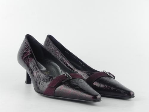 Pantofi din piele naturala lacuita Valleverde 5437-011