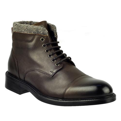 Ghete maron piele naturala DREW  DAV-005