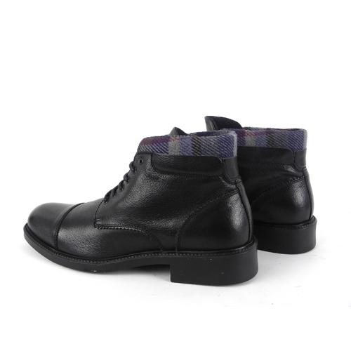 Ghete negre piele naturala  Franco DAVG003NB