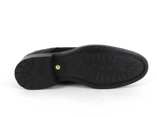 Ghete negre piele intoarsa  DAV1VN