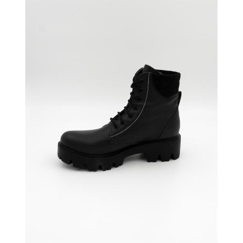 Ghete dama din piele naturala Neowalk negru