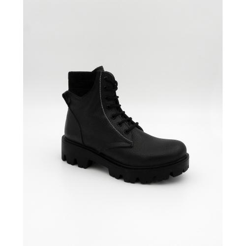 Ghete dama din piele naturala Neowalk negru