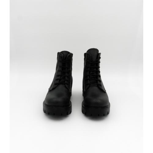 Ghete dama din piele naturala Neowalk negru