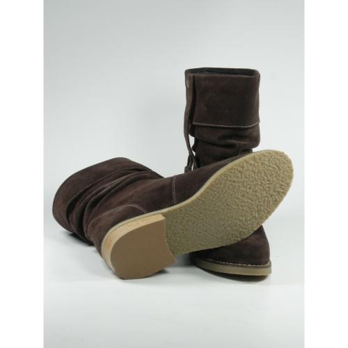 Ghete Dama piele intoarsa maro VALLEVERDE  Hasky