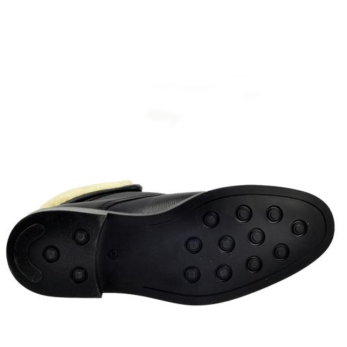 Ghete negre piele naturala Massimo Dutii dav-004