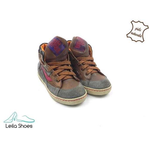 Ghete sport din piele naturala BAM 504