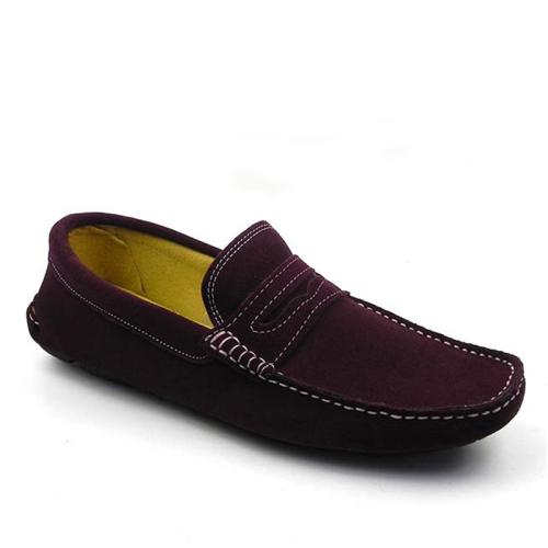 Mocasini din piele naturala intoarsa MOK 48